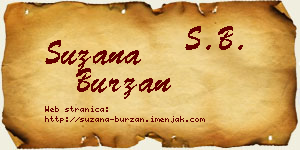 Suzana Burzan vizit kartica